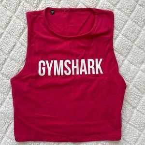 Gymshark Logo Cropped Tank Top Coral/Pink Color